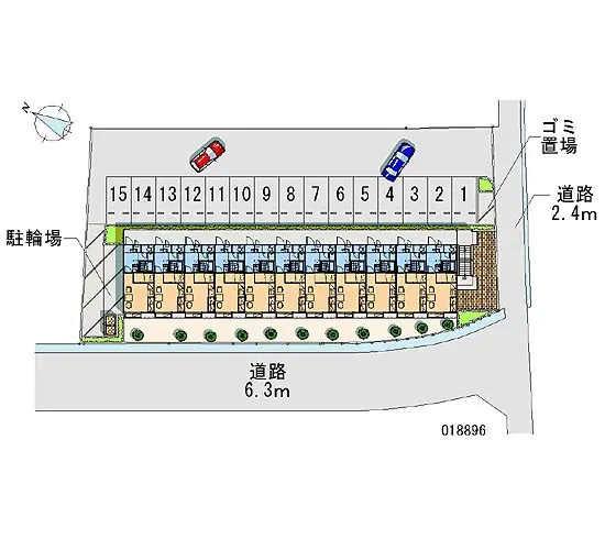 ★手数料０円★丸亀市田村町　月極駐車場（LP）